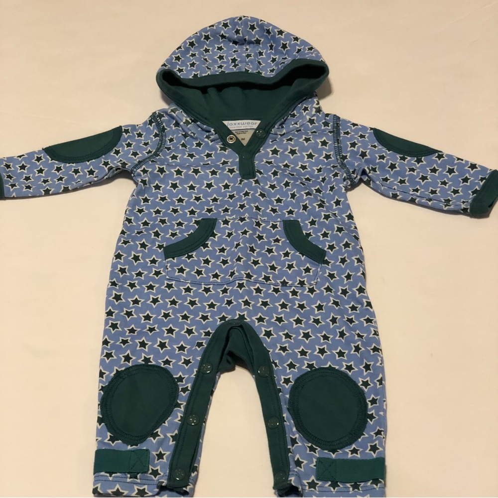 Jaxxwear Hooded One Piece Pima Cotton Romper